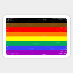 Pride Flag (Philadelphia Style) Sticker